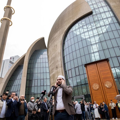 Imam Mustafa Kader bei der Premiere am 14. Oktober