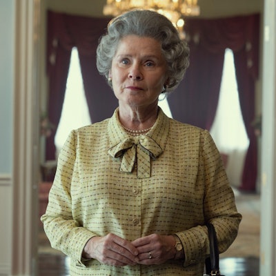 Schauspielerin Imelda Staunton spielte in der fünften Staffel der Netflix-Serie The Crown Königin Elizabeth II.