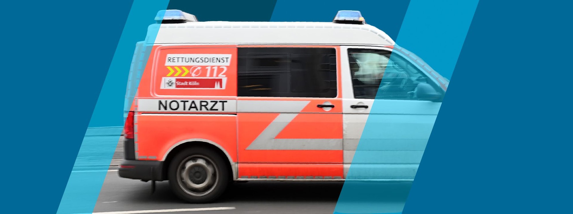 Ein Notarztwagen im Einsatz