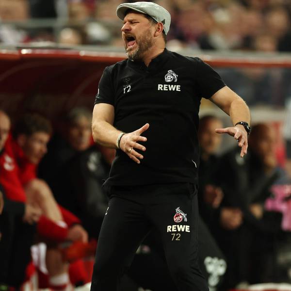 FC-Trainer Steffen Baumgart an der Seitenlinie