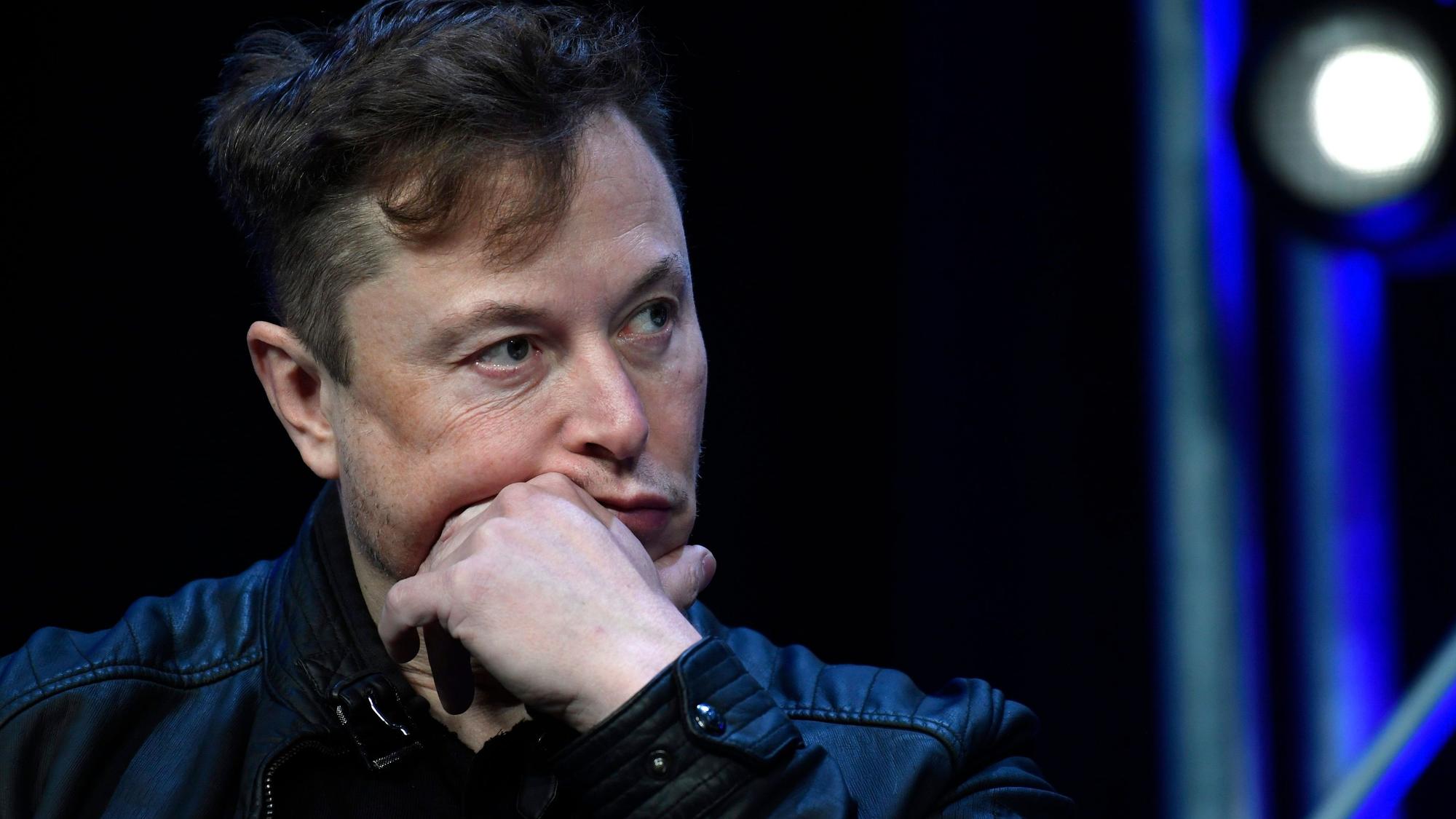 Elon Musk, Konzernchef des US-Elektroautohersteller Tesla, nimmt an der SATELLITE-Konferenz teil.