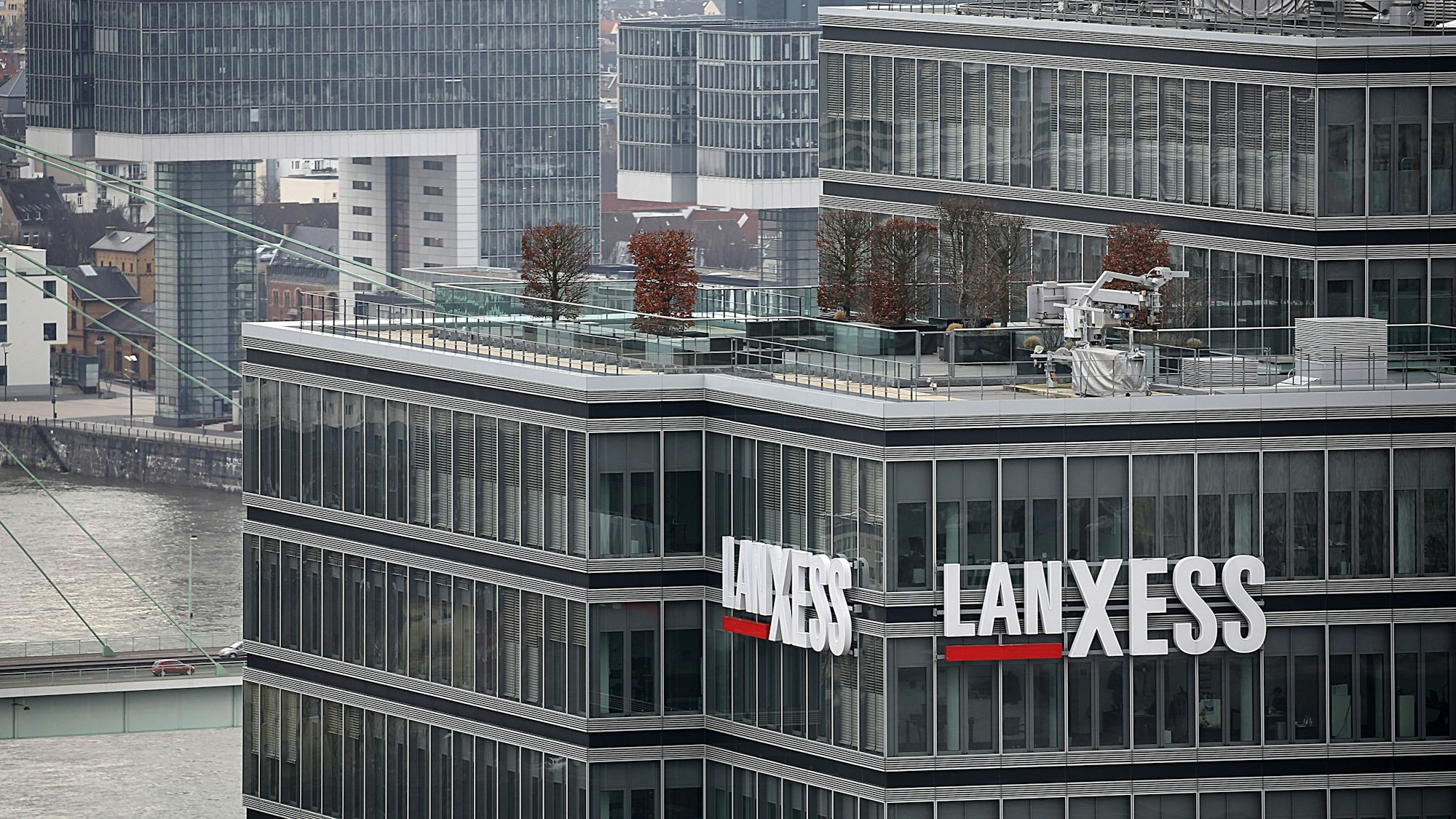 Blick auf die Zentrale des Chemie Konzerns Lanxess. Der Konzern lädt am Donnerstag zur Bilanz-Pressekonferenz.