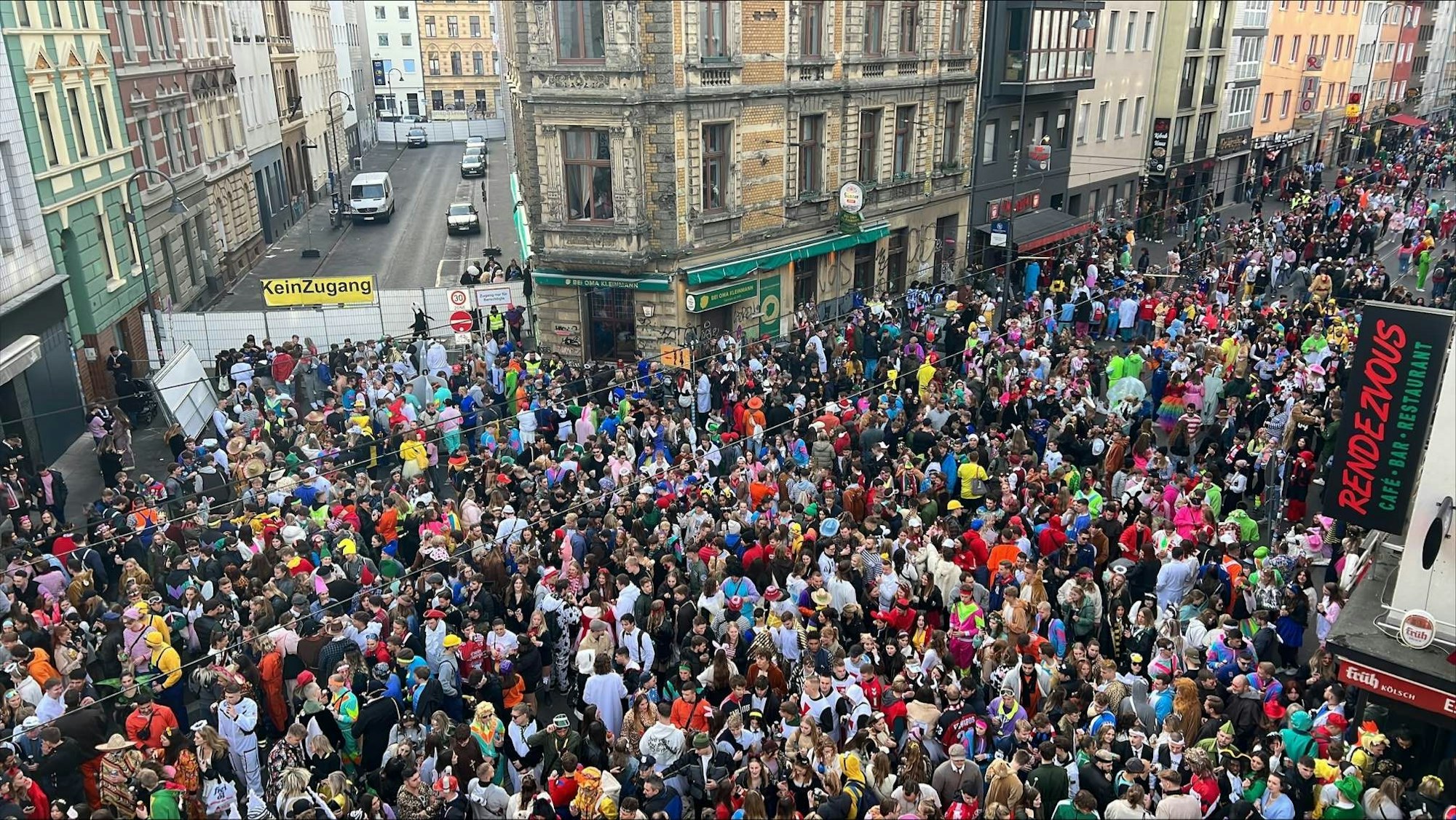Blick Zülpicher Straße