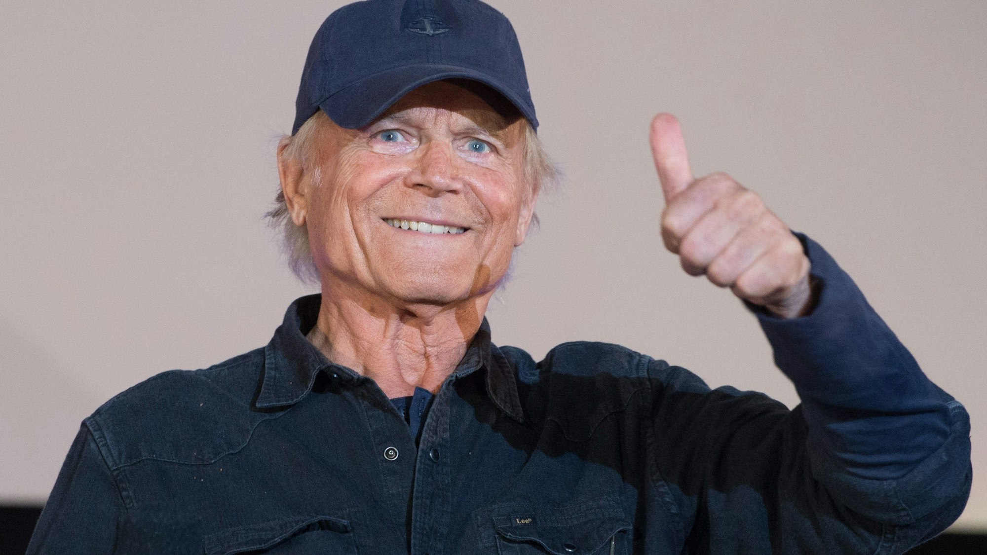 Terence Hill, italienischer Schauspieler, bei der Deutschlandpremiere seines Films „Mein Name ist Somebody - Zwei Fäuste kehren zurück“.