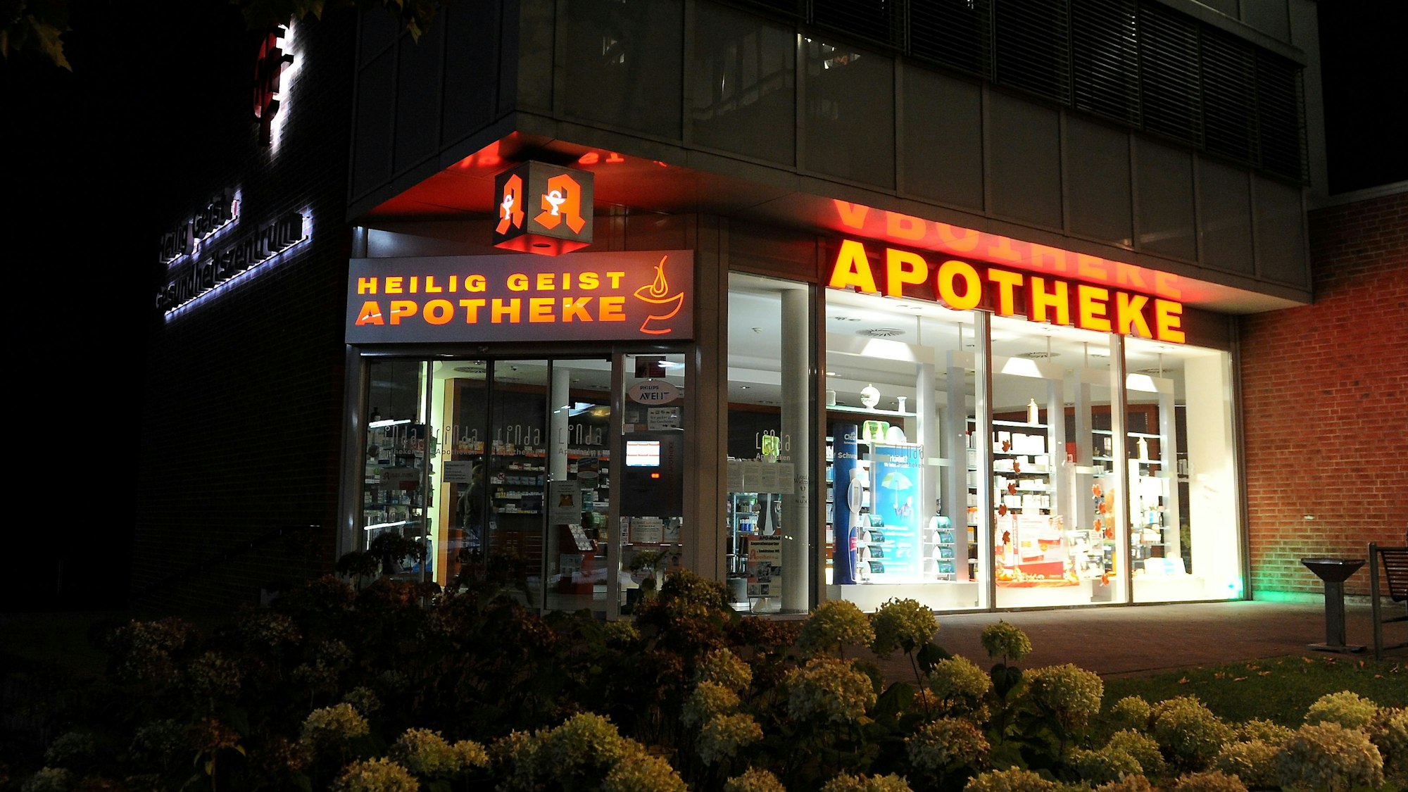 Die Heilig-Geist-Apotheke in Longerich direkt am gleichnamigen Krankenhaus