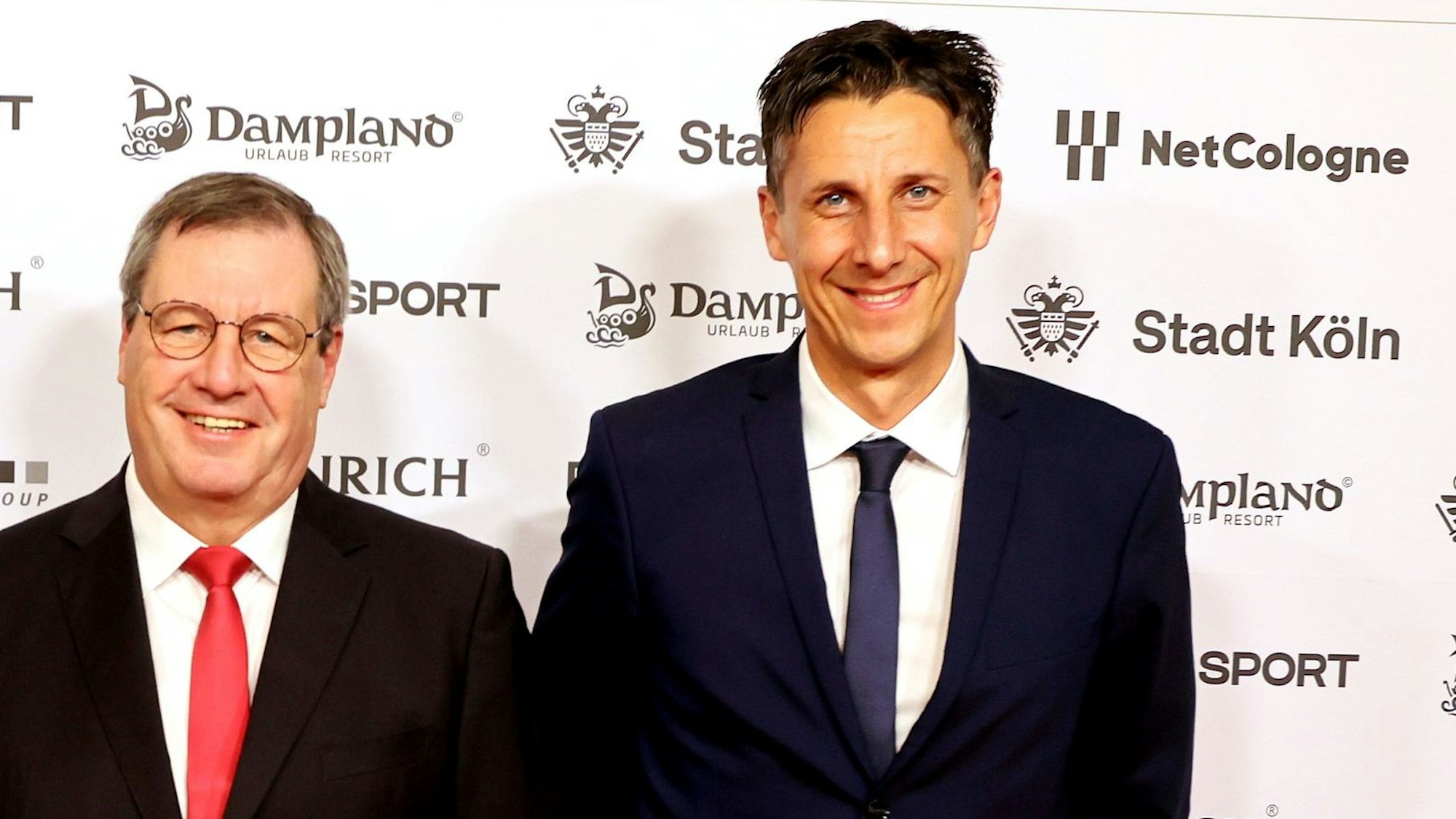 Kölsche Sportnacht 2022 in der Flora Köln, von links: Thomas Kessler, Werner Wolf, Christian Keller (1. FC Köln), 07.10.2022, Herbert Buccoo