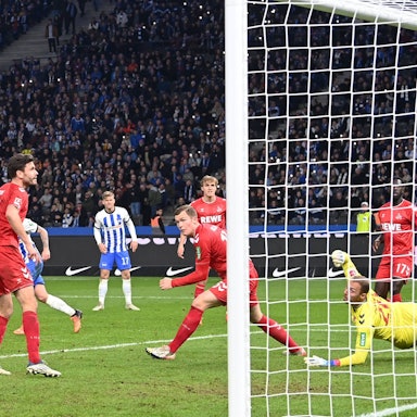 FC-Profis im Olympiastadion beim Spiel gegen Hertha BSC