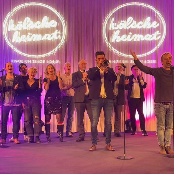 Die Albumpräsentation vom Musikprojekt „Kölsche Heimat“ bei der Kreissparkasse Köln.