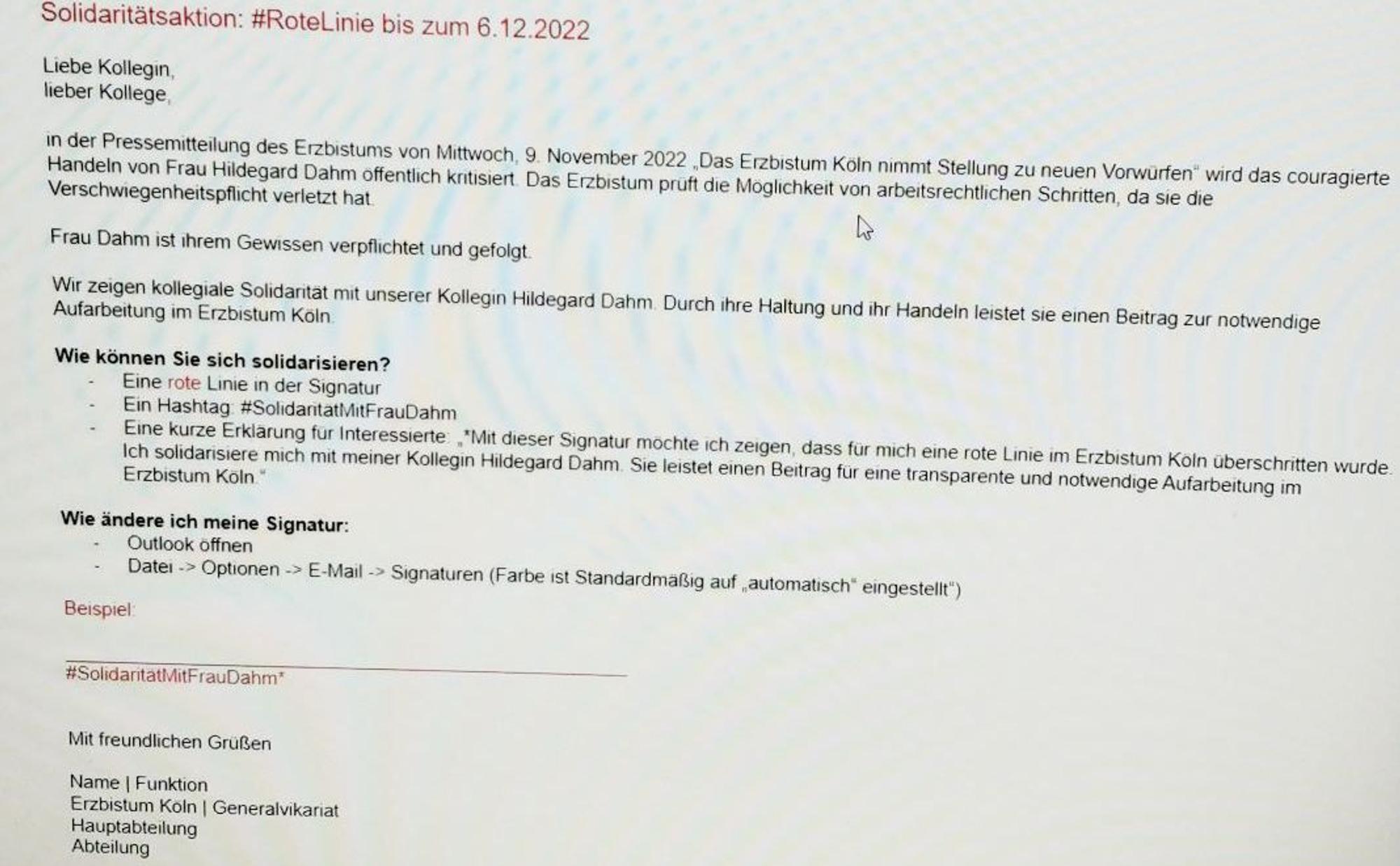 Vorschlag der E-Mail-Signatur