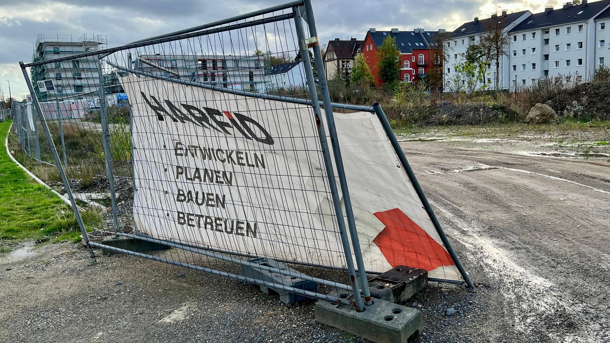 Harfid-Baustelle in der Neuen Bahnstadt West, Europa-Allee