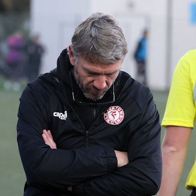 FC Hürth vs. SC Fortuna Köln, Bitburger-Pokal, Fußball Herren, 13.11.2022, Trainer Markus von Ahlen Fortuna, Bild: *** Sports FC Hürth vs SC Fortuna Cologne, Bitburger Cup, soccer men, 13 11 2022, coach Markus von Ahlen Fortuna , picture