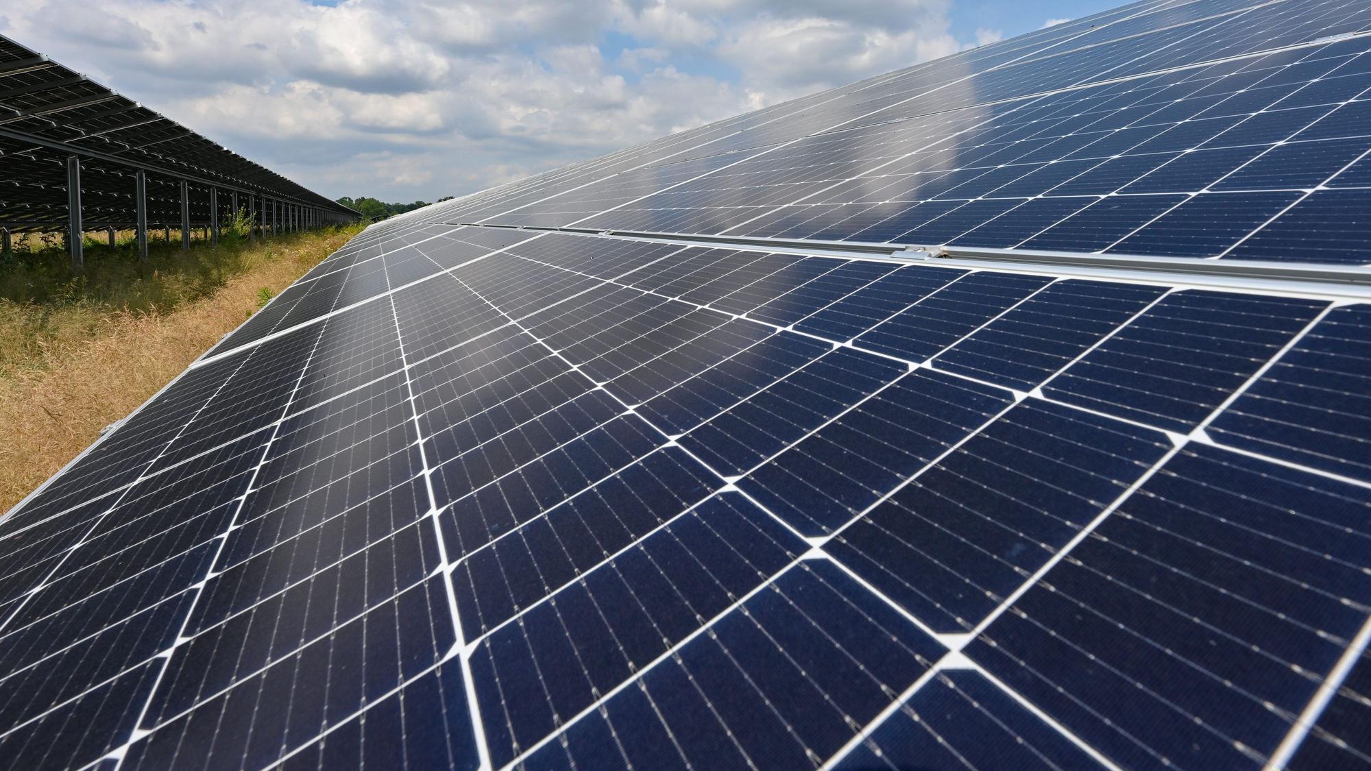 Ein Solarpark.