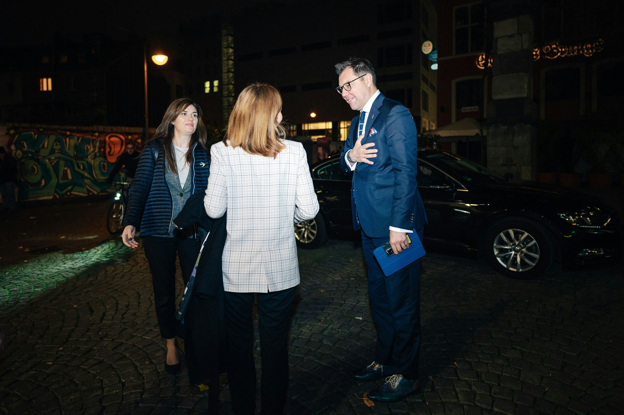 Oleksii Makeiev wird in Köln empfangen.