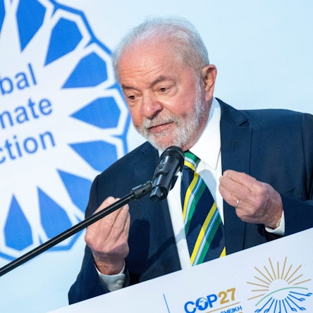 Luiz Inacio Lula da Silva spricht beim UN-Klimagipfel COP27.