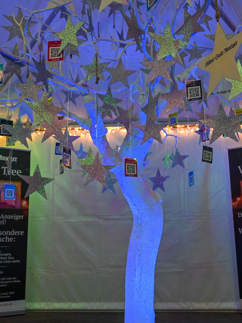 Der „Wishing Tree“ des „Kölner Stadt-Anzeiger“ beim Christmas Garden.