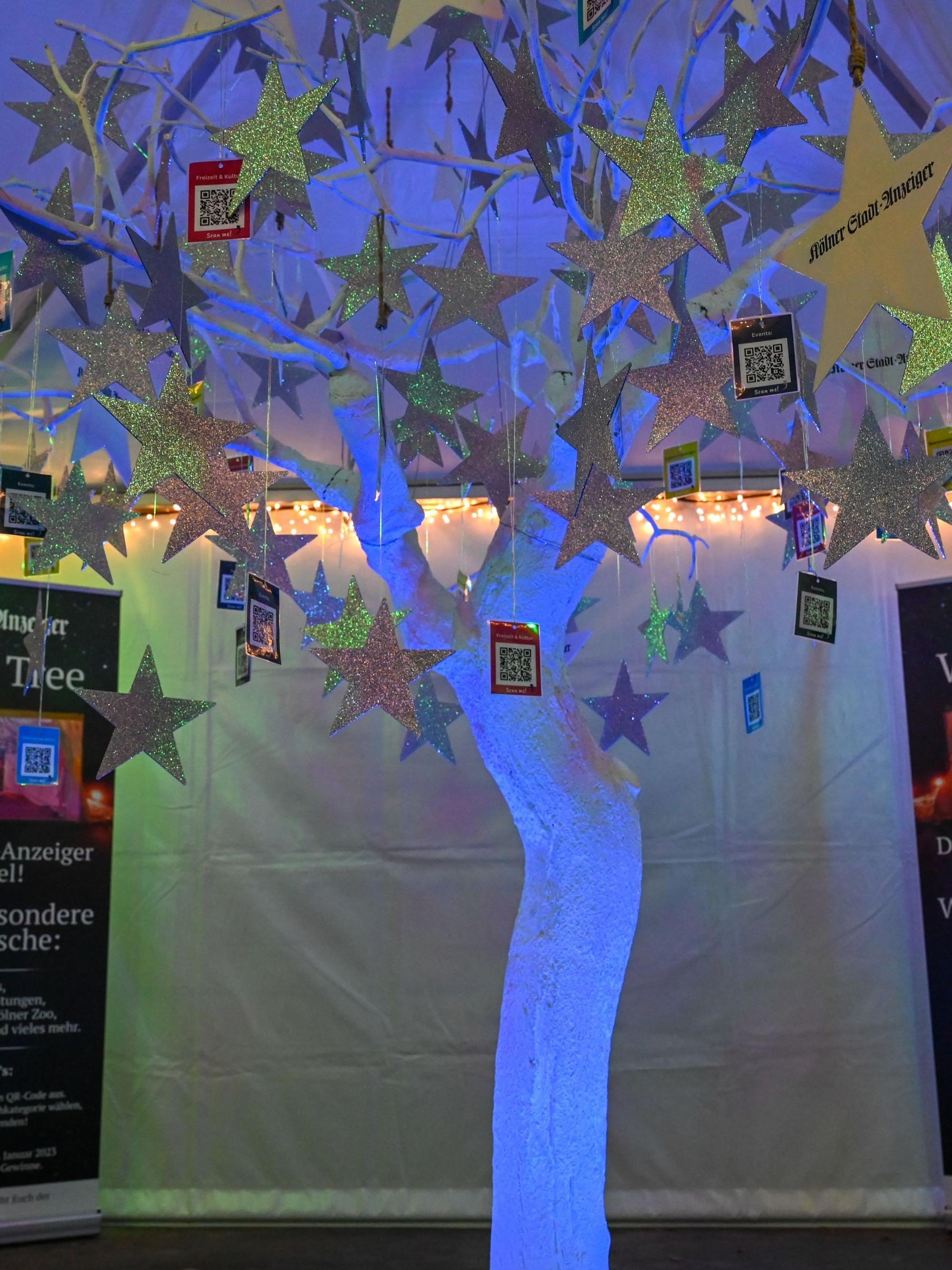 Der „Wishing Tree“ des „Kölner Stadt-Anzeiger“ beim Christmas Garden.