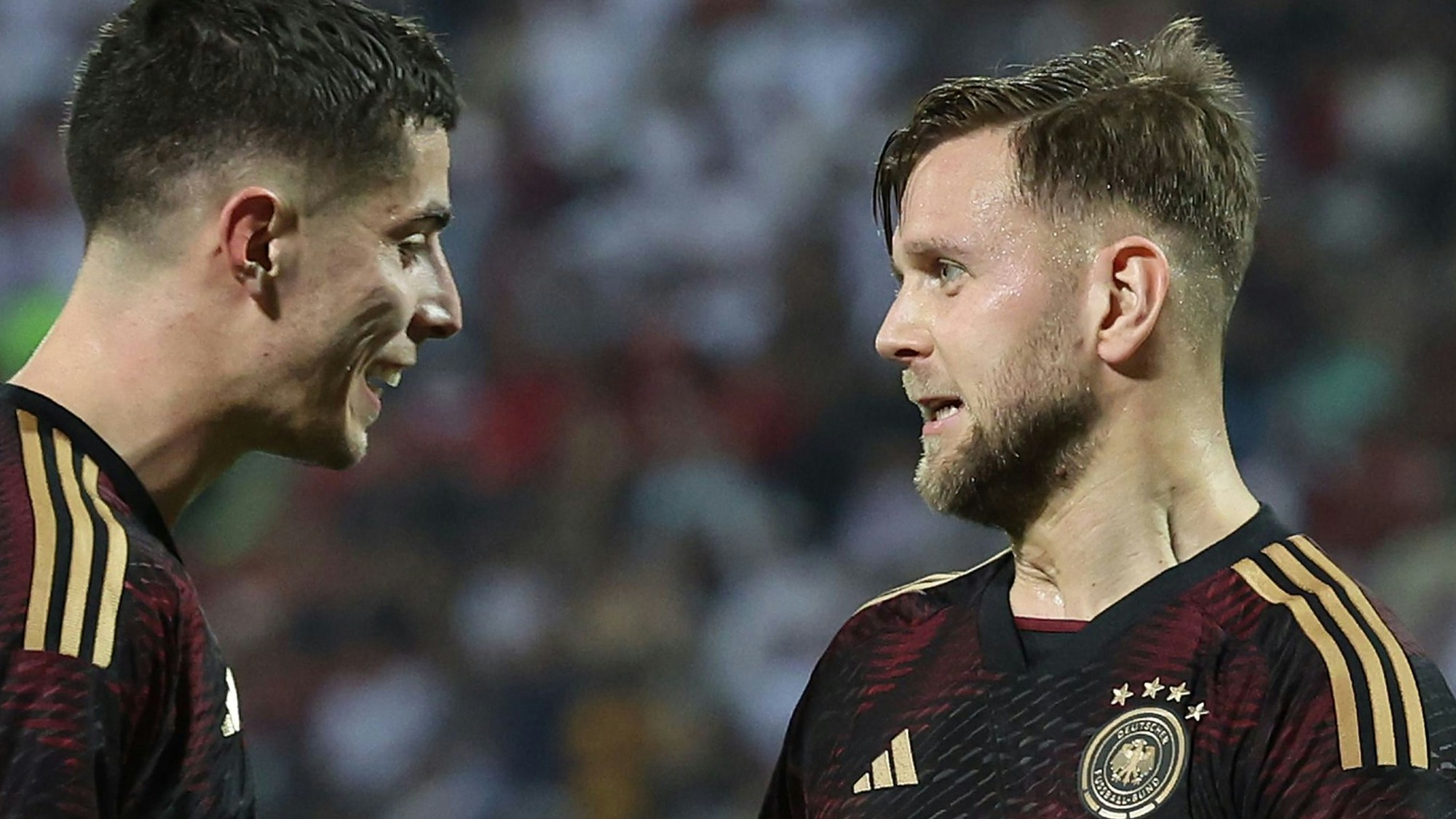 Niklas Füllkrug und Vorlagengeber Kai Havertz