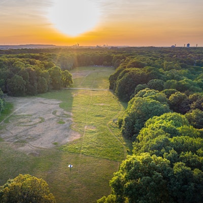 Das Bild zeigt die Gleueler Wiese im Äußeren Grüngürtel.