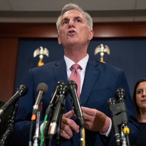 Kevin McCarthy von den Republikanern äußerst sich bei einer Pressekonferenz zu den Midterm-Wahlen in den USA: