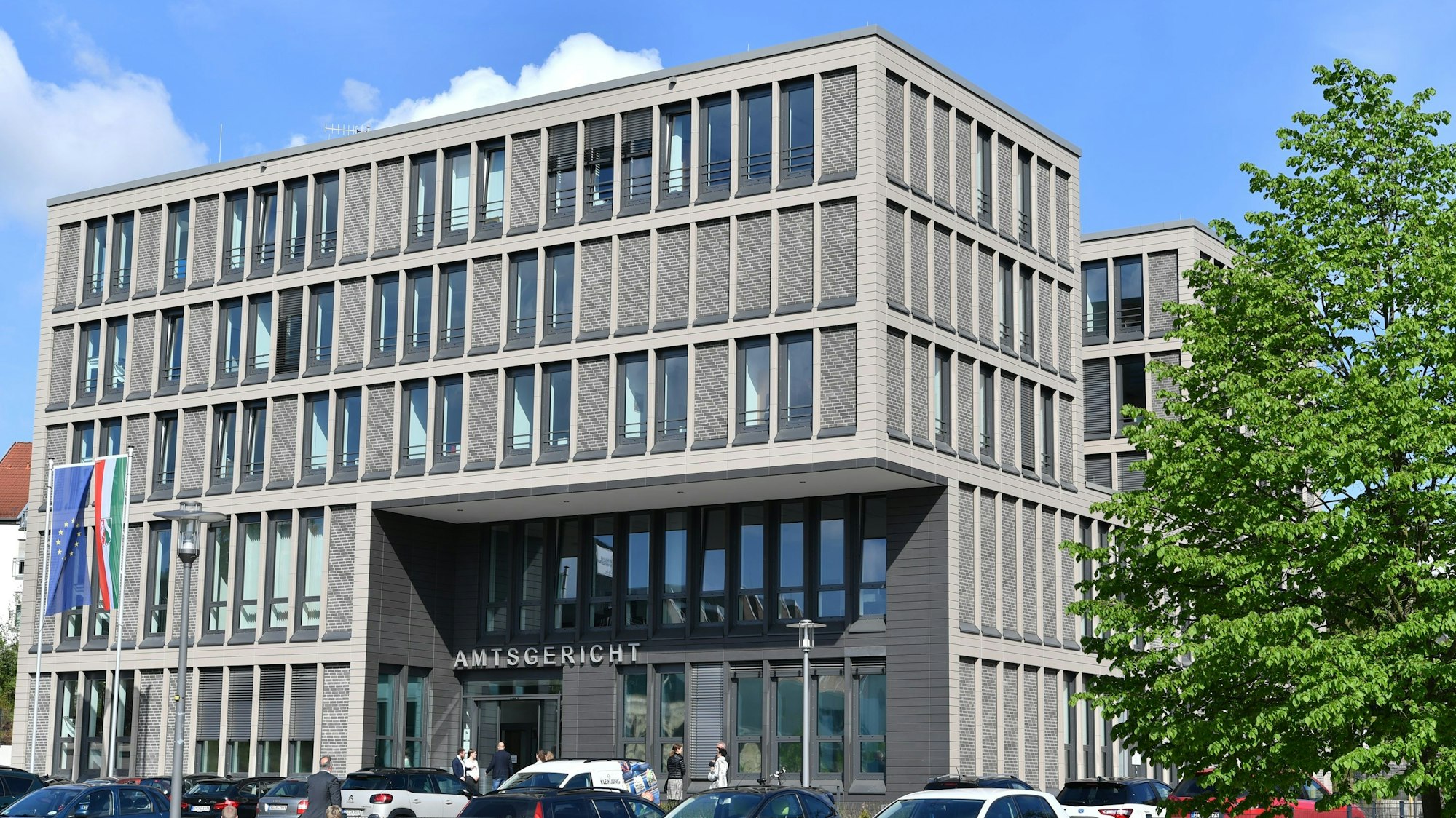 Das neue fünfgeschossige Gerichtsgebäude auf dem Gummersbacher Steinmüllergelände war Schauplatz der Verhandlung.