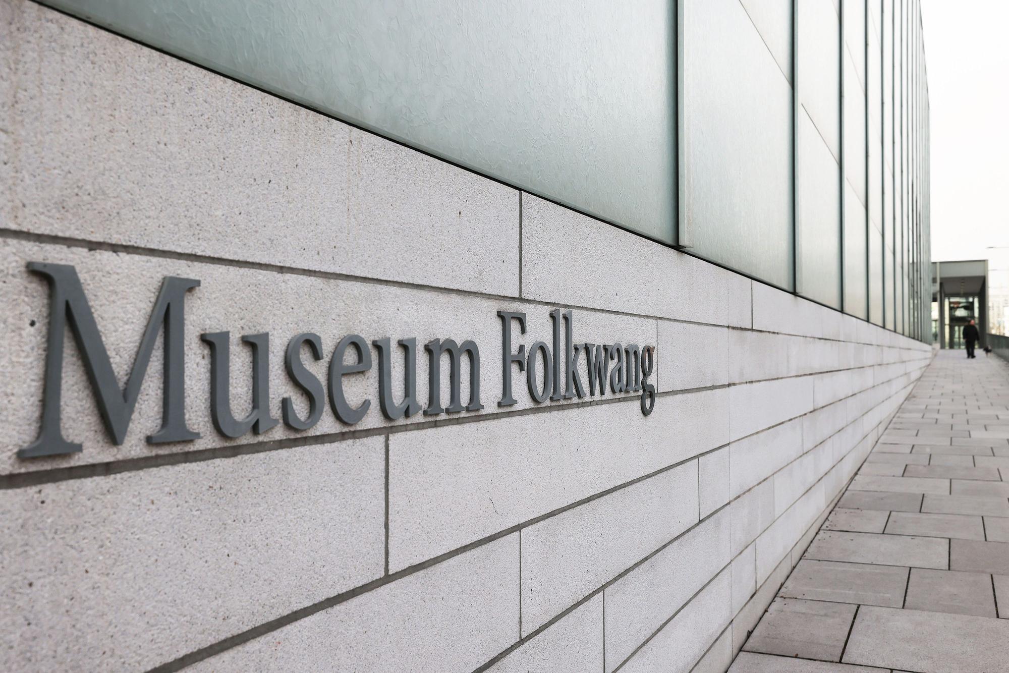 Der Schriftzug am Museum Folkwang in Essen
