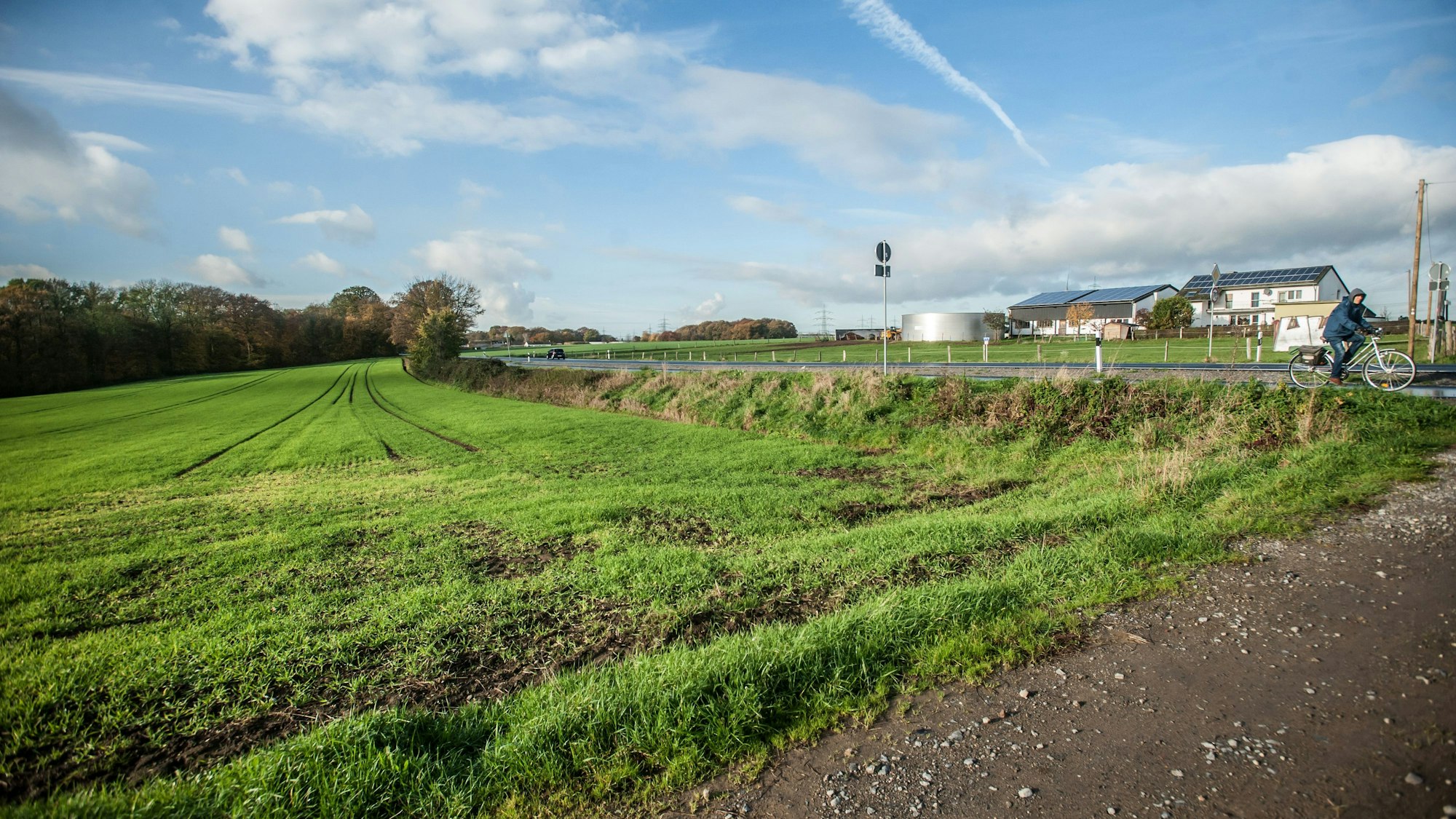 Landwirtschaftlich genutzte Fläche im Landschaftsschutzgebiet Auf den Heunen