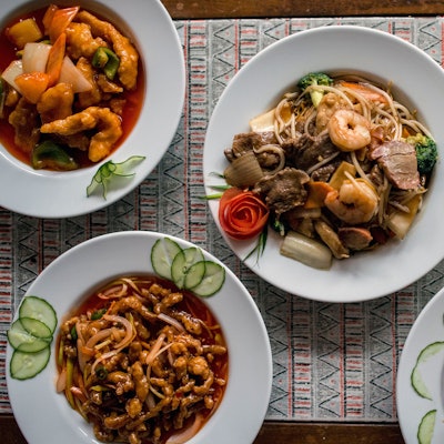 Speisen eines China-Restaurants.