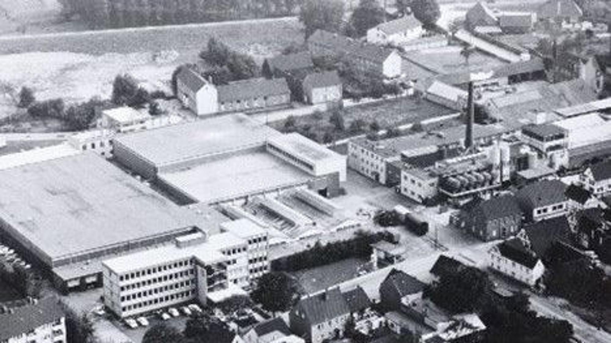 So sah das Denso-Werk 1960 von oben aus