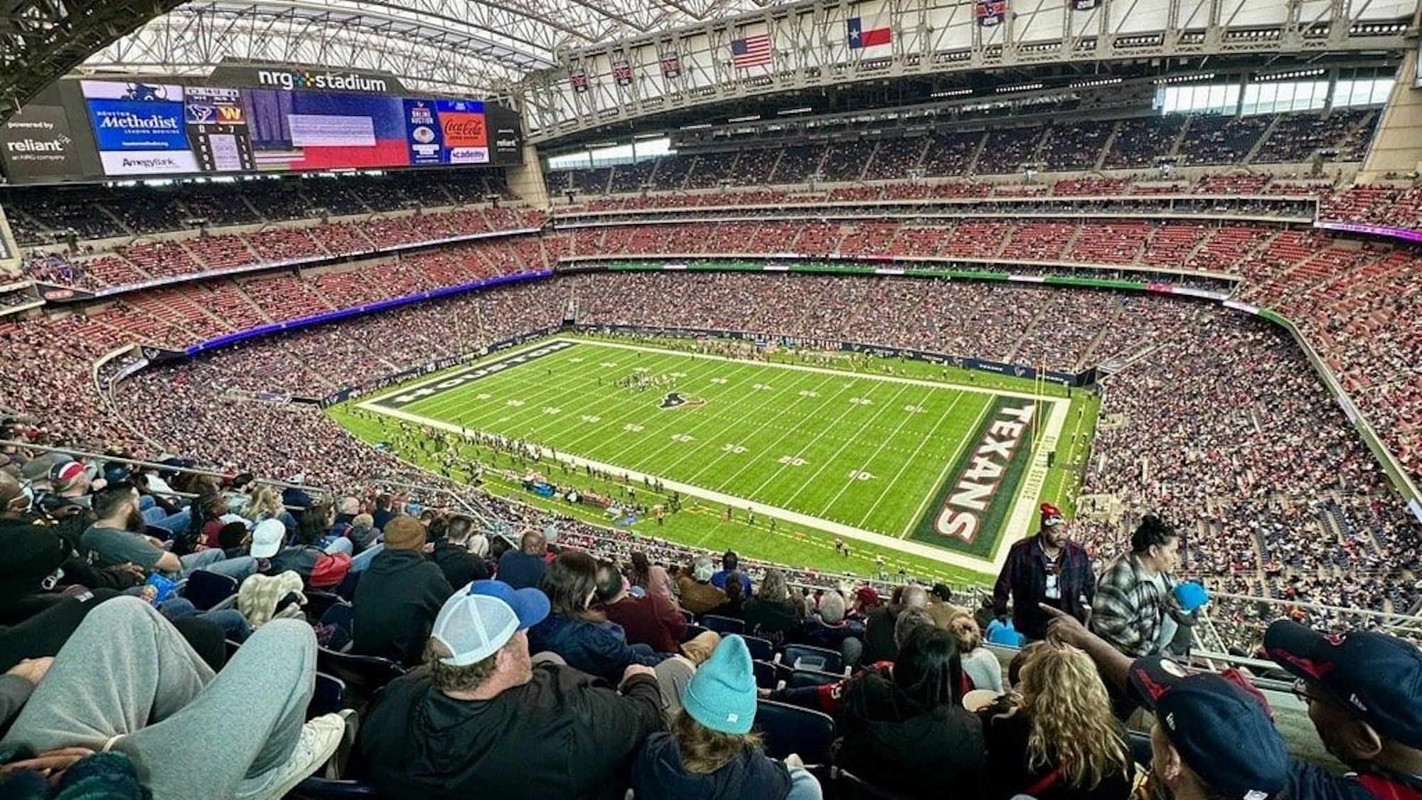 Das Stadion der Houston Texans, in dem die Mannschaft des 1. FC Köln am Sonntag die Partie gegen Washington verfolgte.