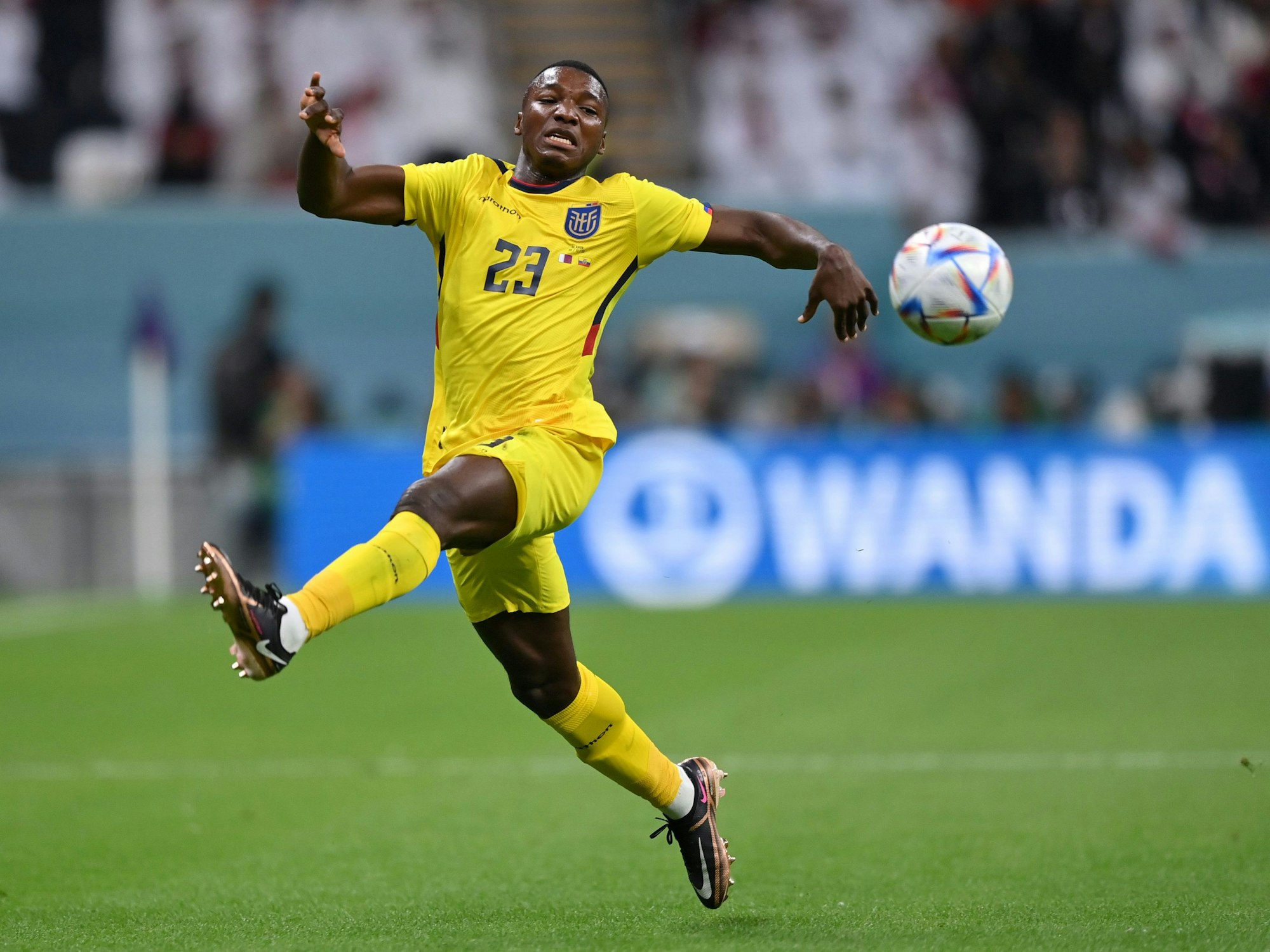 Wanda-Bandenwerbung in Katar.