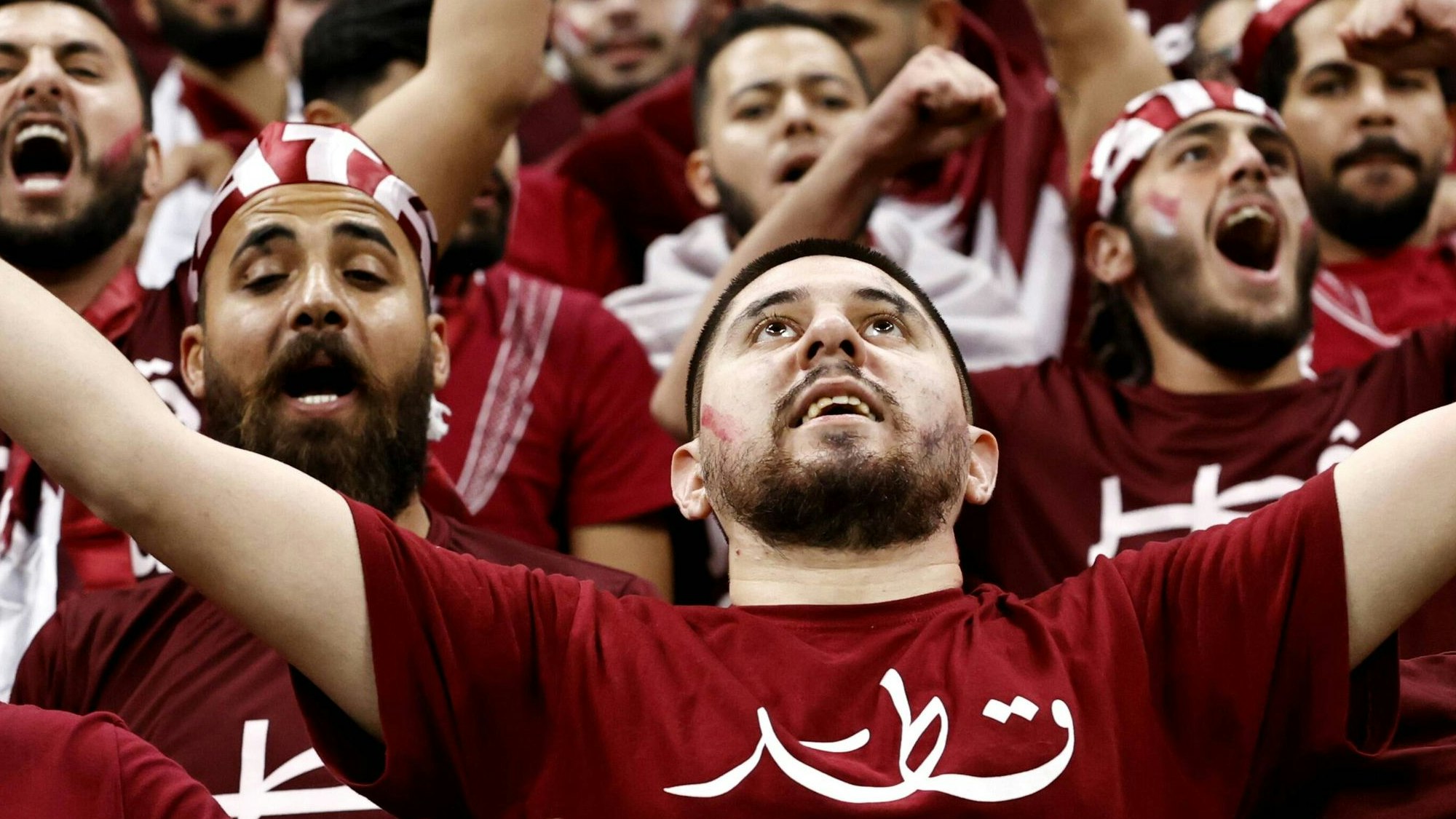 Fans aus Katar beim WM-Eröffnungsspiel gegen Ecuador