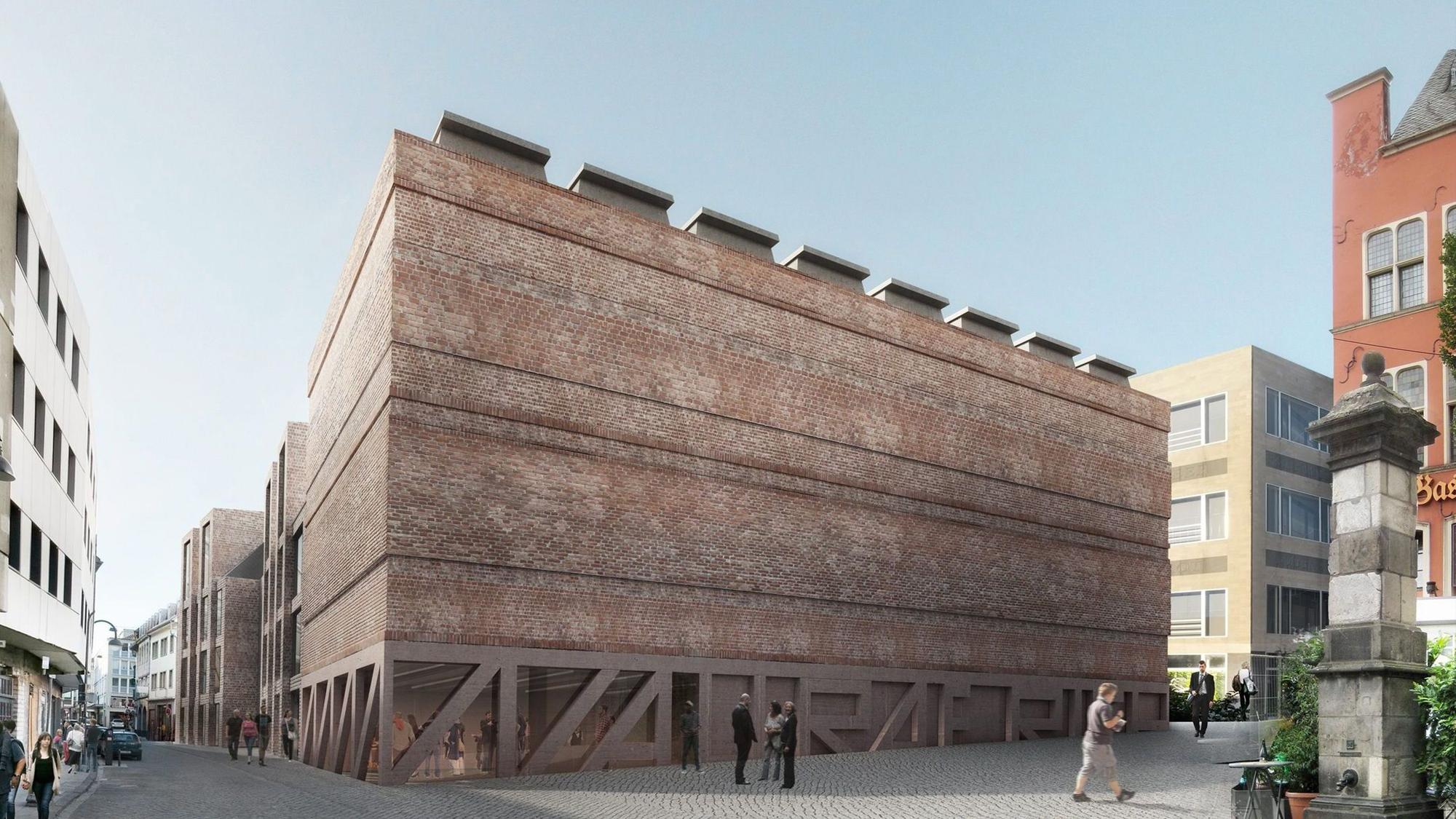 Der Entwurf des Wettbewerbsiegers für die Erweiterung des Wallraf-Richartz-Museums.