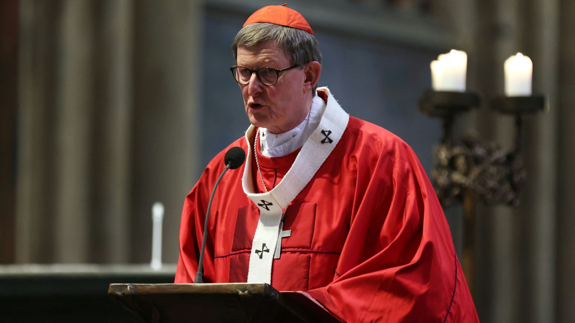 Pontifikalamt mit Kardinal Woelki am Palmsonntag im Dom.