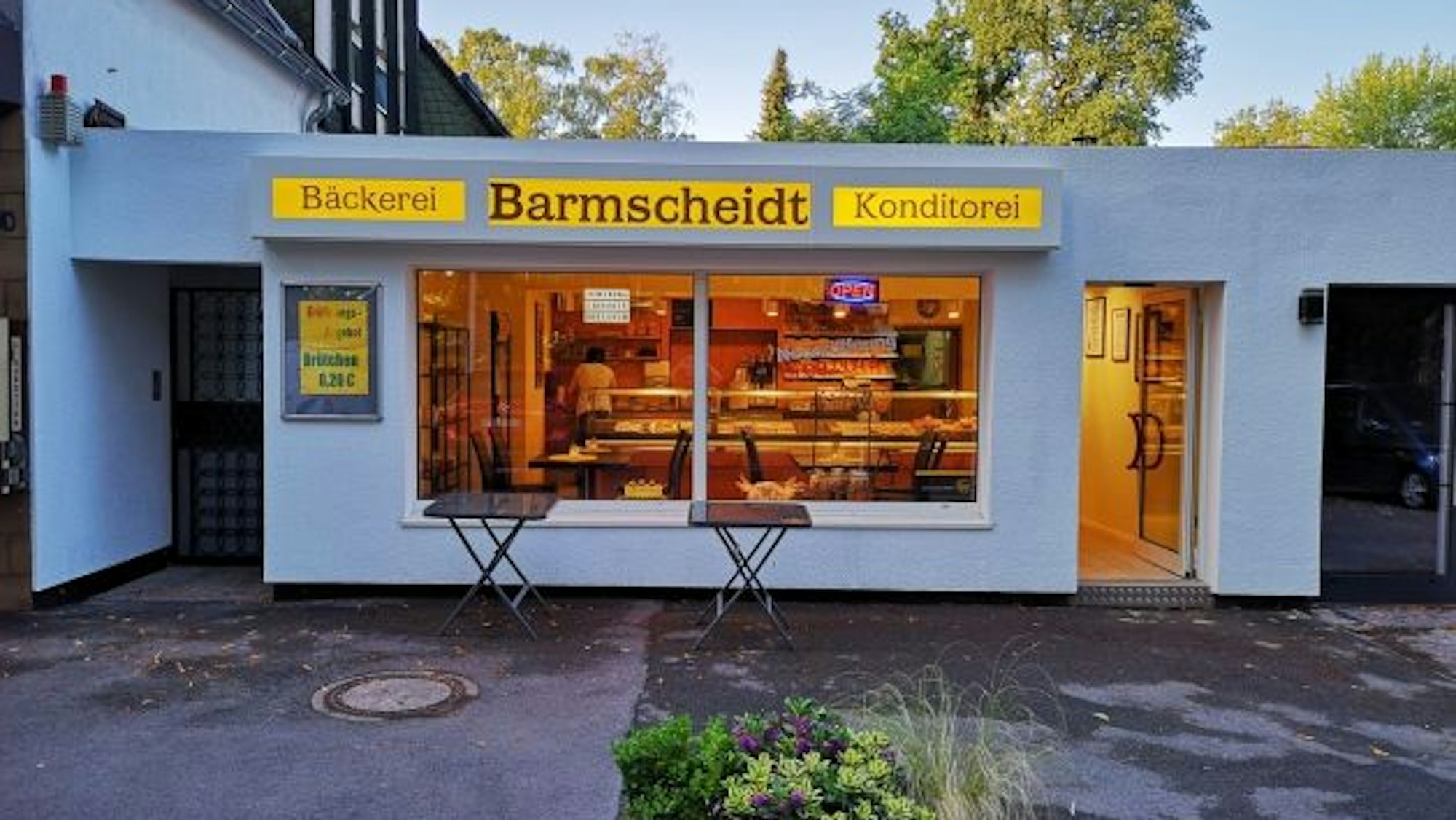 Außenansicht der Bäckerei Barmscheidt.