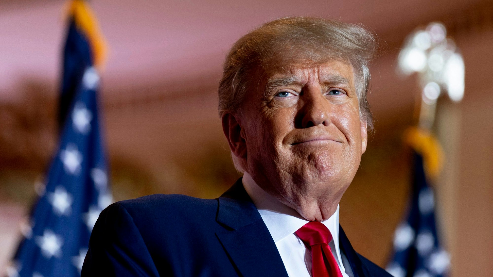 Ex-US-Präsident Donald Trump hält eine Rede in Mar-a-Lago.