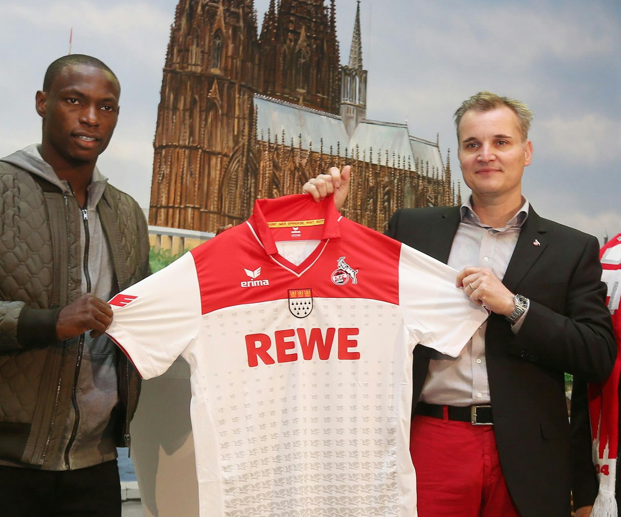 1.FC Köln
Präsentation des Karnevalstrikots im Kölner Karnevalsmuseum
Anthony Ujah, Frank Sahler, Christoph Kuckelkorn
31.10.2013