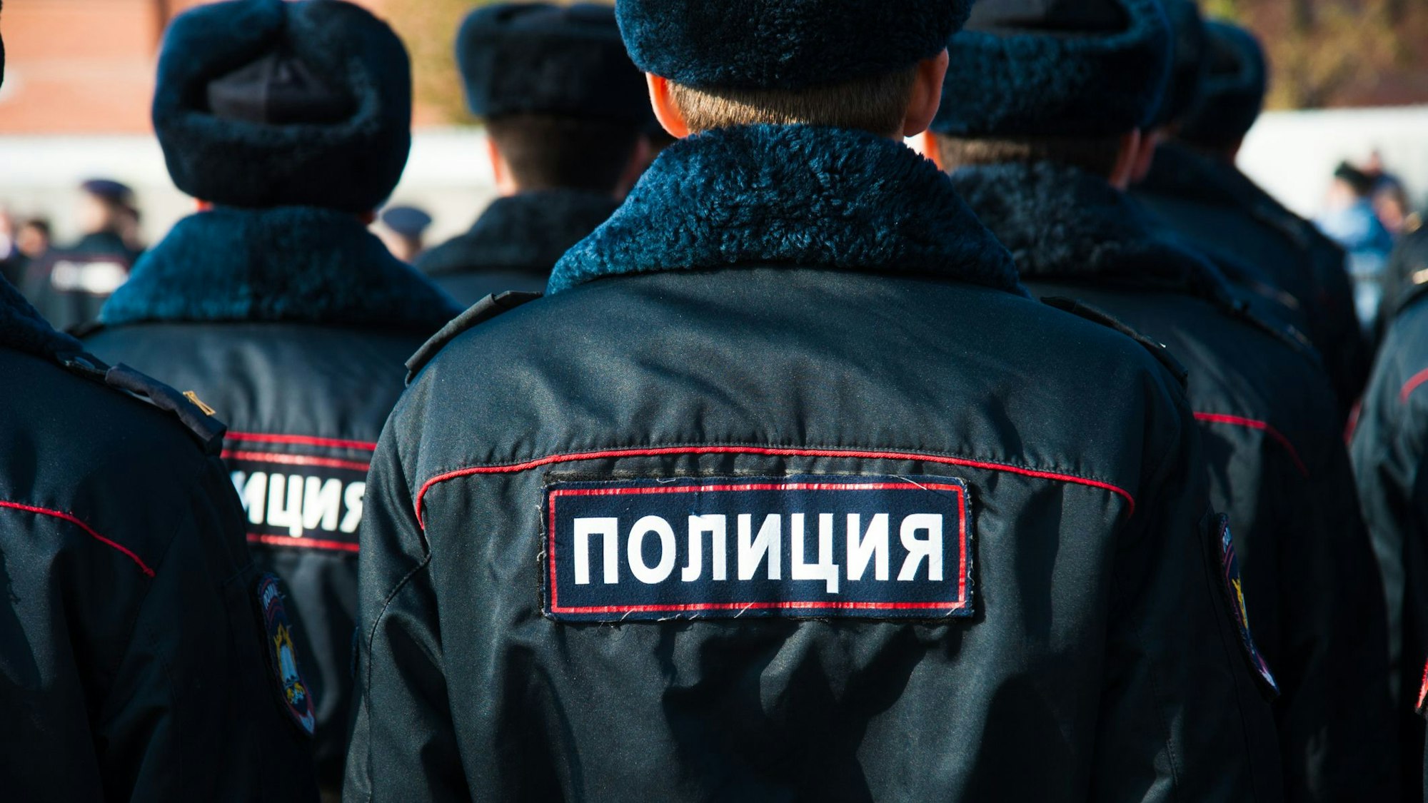 Ein russischer Polizist in Uniform. (Symbolbild)