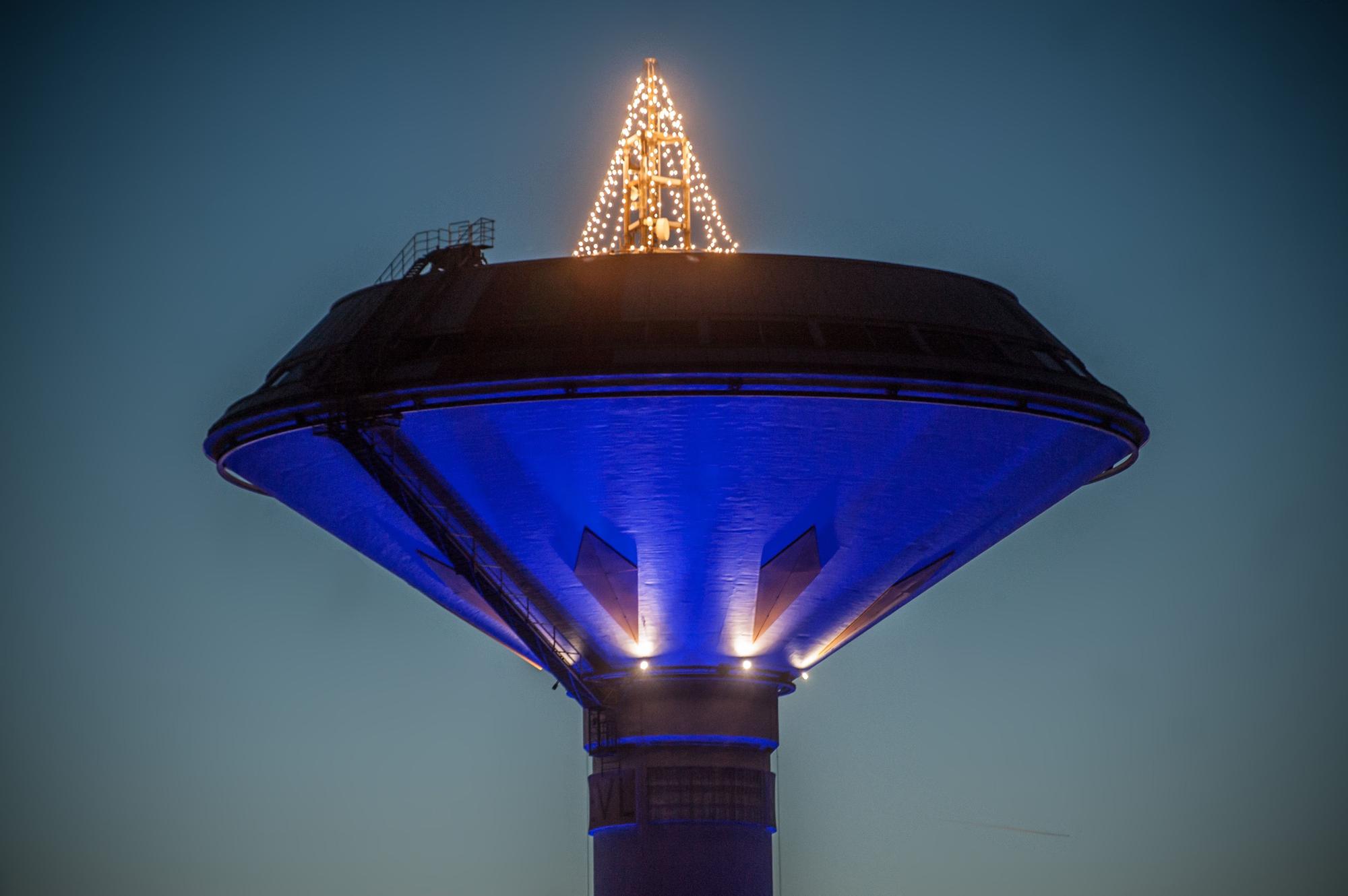 EV-Wasserturm auf Olof-Palme-Straße. Foto: Ralf Krieger