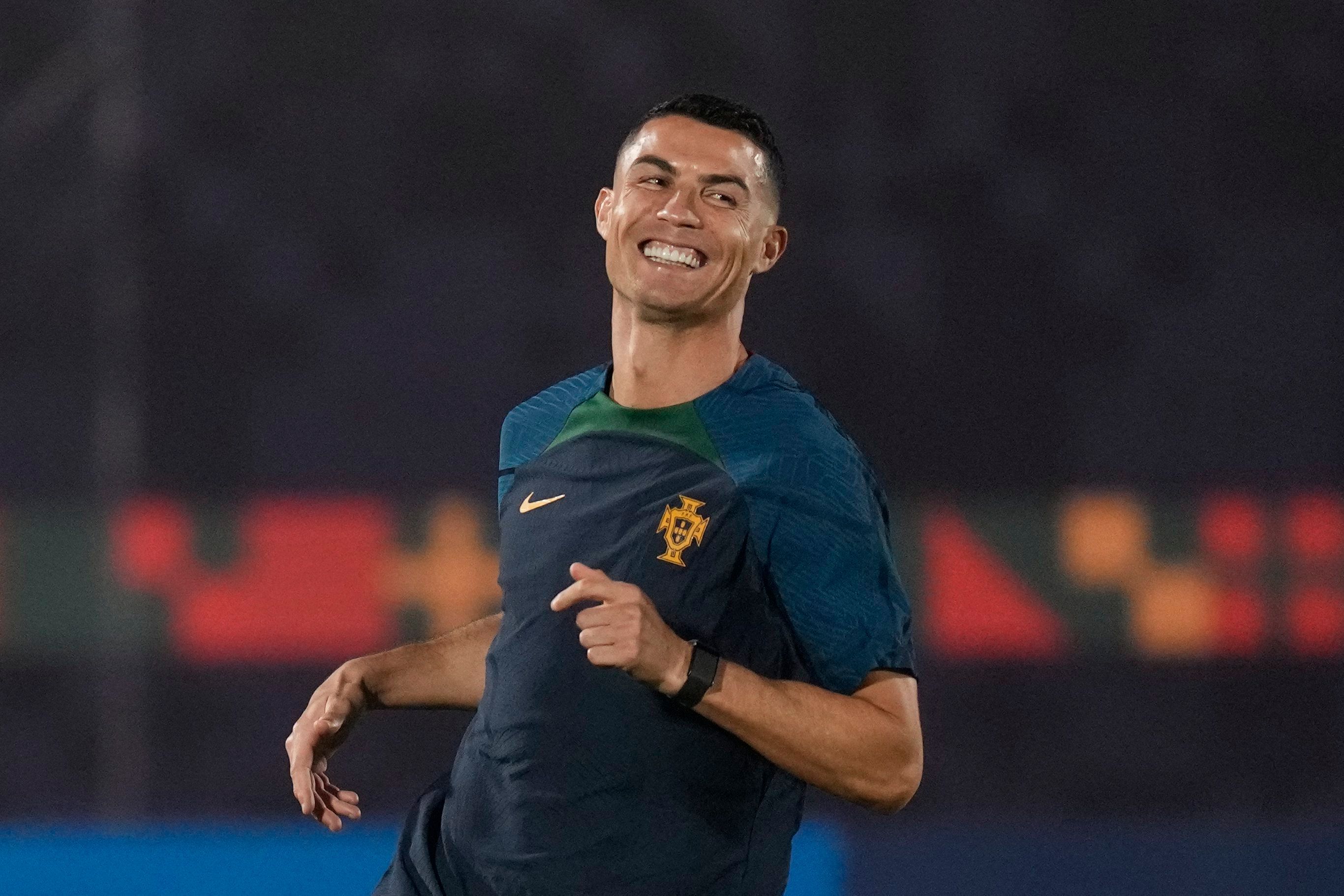 Cristiano Ronaldo während einer Trainingseinheit