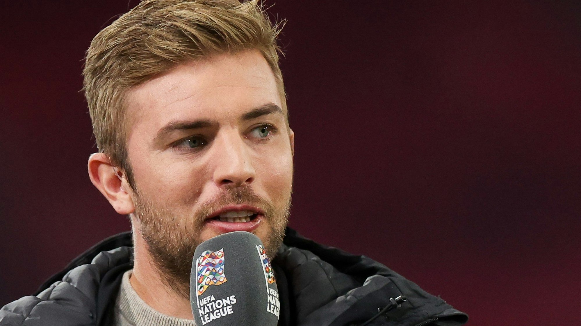 Christoph Kramer am Mikrophon