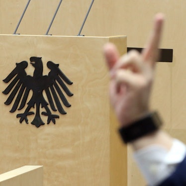 Im Bundesrat meldet sich eine Hand.