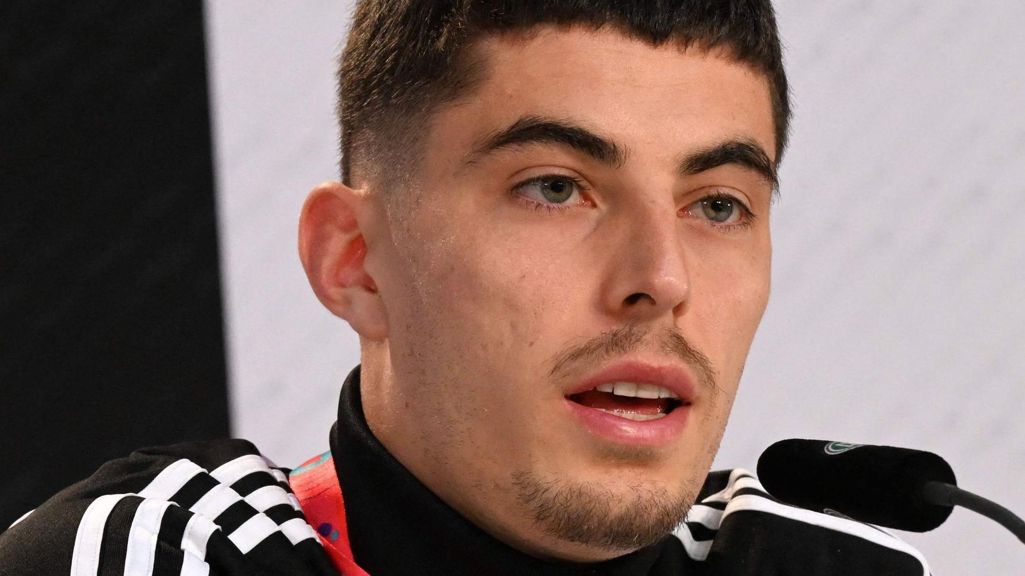 Kai Havertz auf der DFB-Pressekonferenz