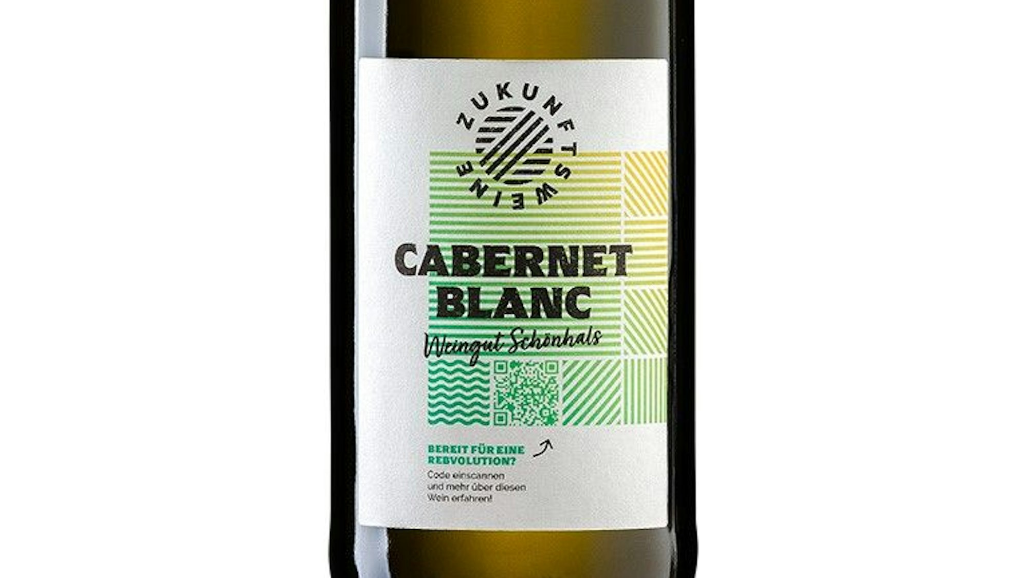Flasche des Cabernet Blanc vom Weingut Schönhals.