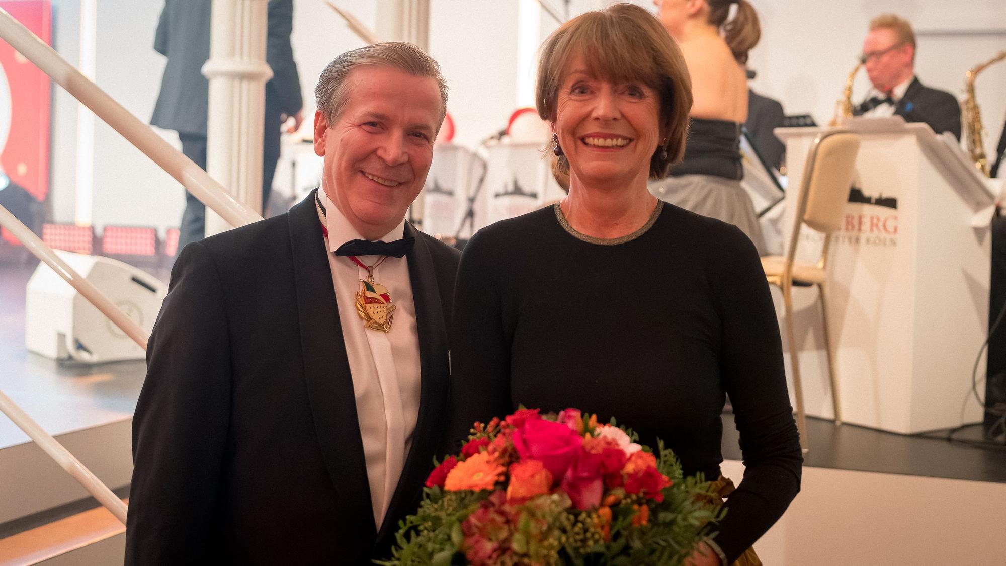 Christoph Kuckelkorn mit Oberbürgermeisterin Henriette Reker.