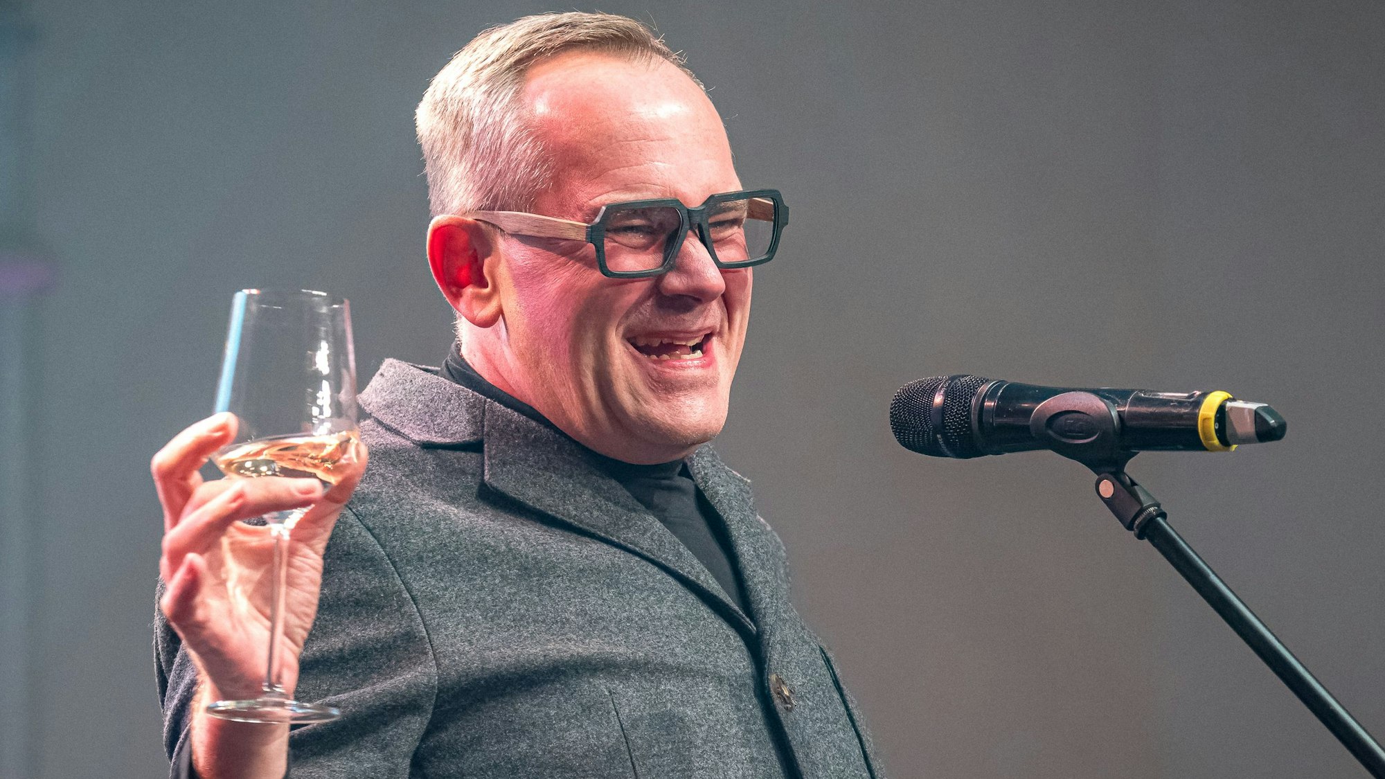 Jörg P. Weber bei seinem Auftritt.