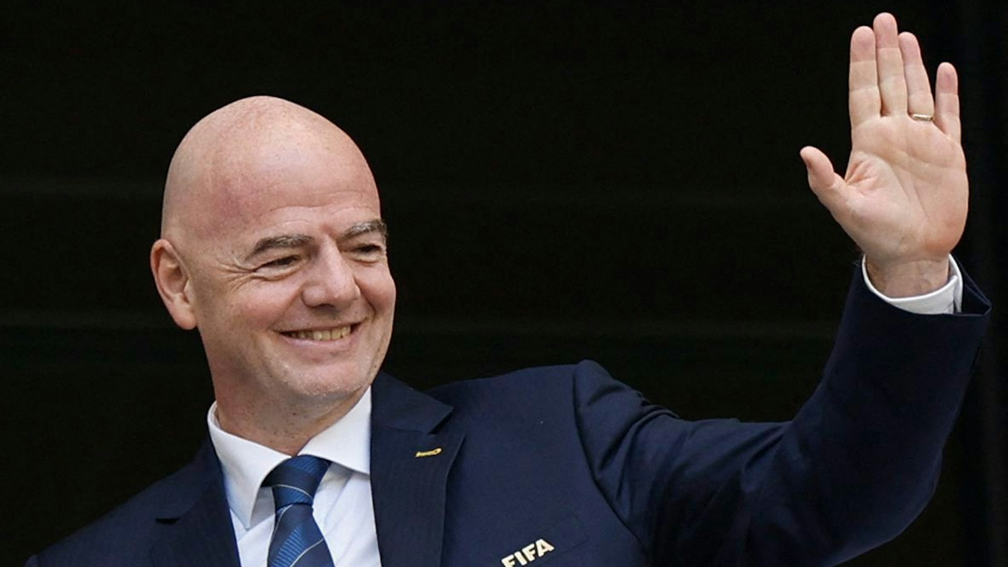 Fifa-Präsident Gianni Infantino vor dem Spiel Argentinien gegen Saudi-Arabien.
