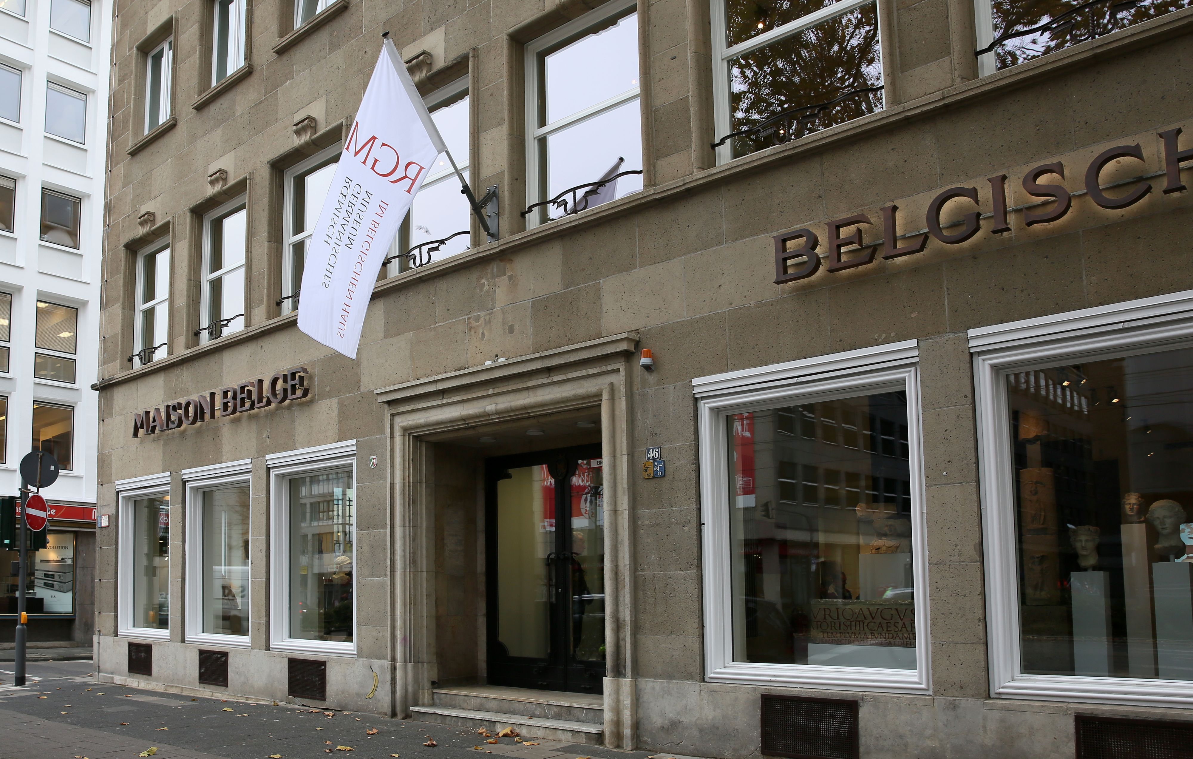 Das Belgische Haus dient als Interim für das Römisch-Germanisch Museum.