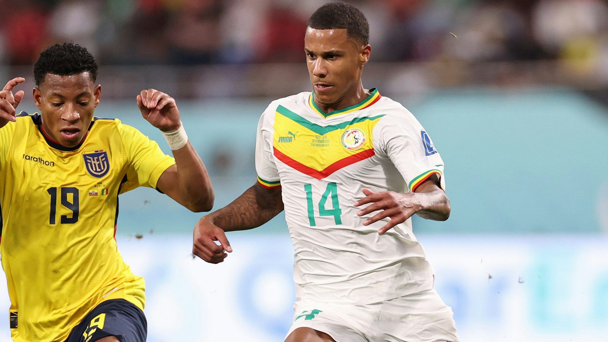 Ismail Jakobs ist bei der WM in Katar für Senegal im Einsatz.