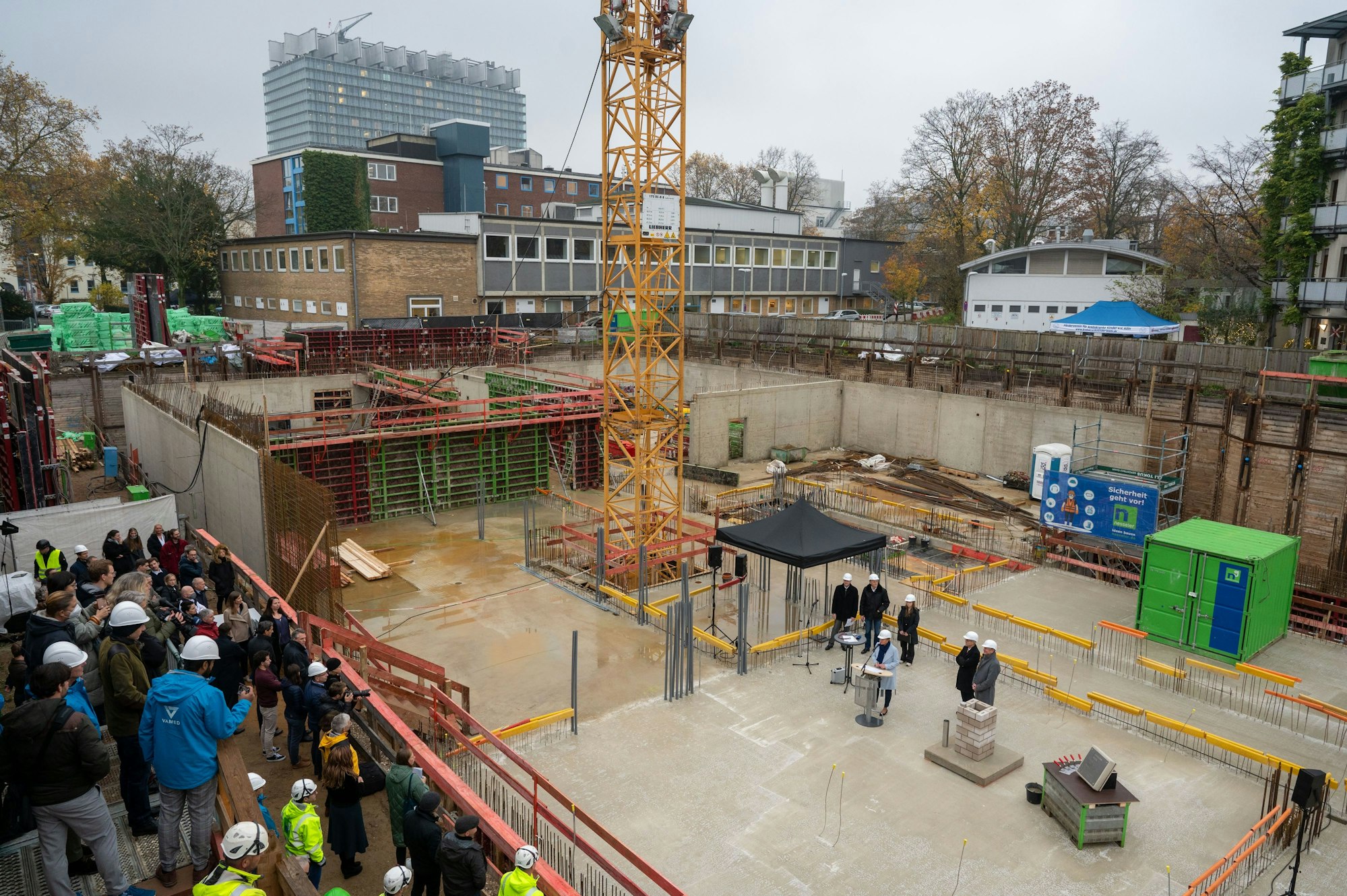 Das Baugelände, auf dem die neue Prosektur der Medizinischen Fakultät entstehen soll.