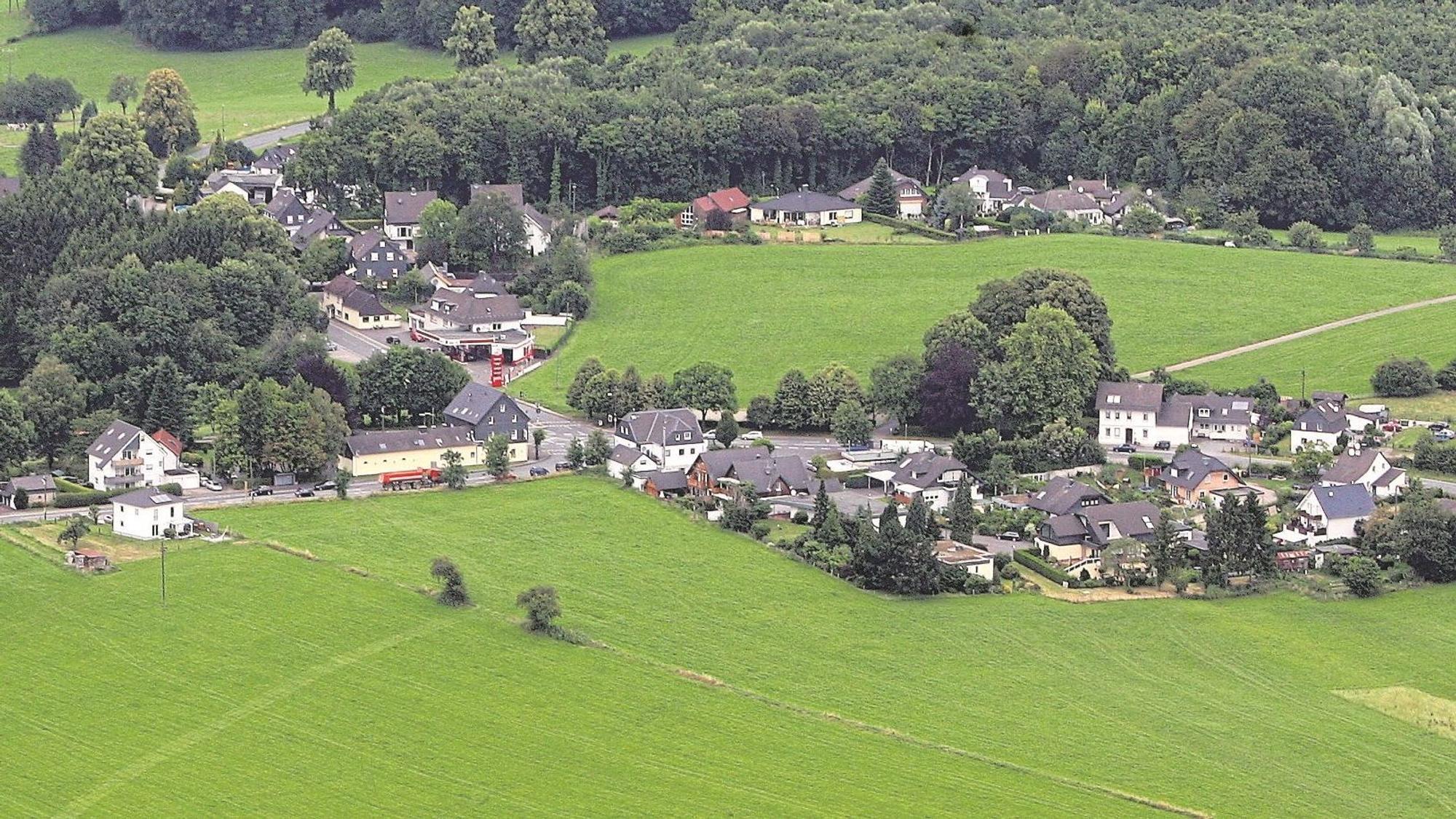 Kürten-Spitze aus der Luft